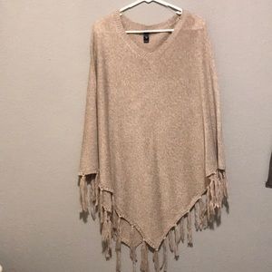 Oversized Tan Poncho